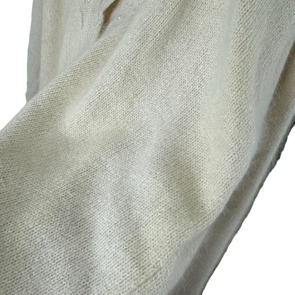 Vintage Angora Silk Cardigan by Private Party Size L Pearl Beaded Grannycore - Picture 11 of 11